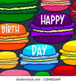 Vector card happy birth day