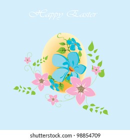 Vector card  happy easter
