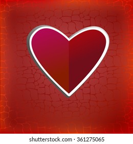 Vector card heart