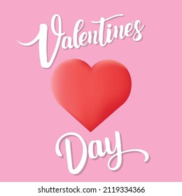 vector card with heart for Valentines Day