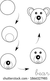 Tarjeta vector Cómo hacer un oso