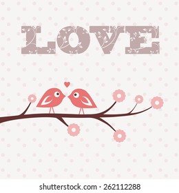 Vector card /Love/