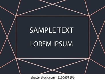 Vector card modern design wedding invitation on background. Trendy geometric stripes pattern .