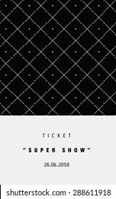 Vector card monochrome minimal geometric pattern templates. Ideal for Save The Date, tickets, anniversary date, birthday cards, invitations.