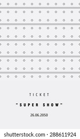 Vector card monochrome minimal geometric pattern templates. Ideal for Save The Date, tickets, anniversary date, birthday cards, invitations.