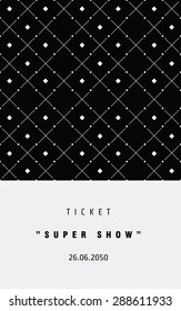 Vector card monochrome minimal geometric pattern templates. Ideal for Save The Date, tickets, anniversary date, birthday cards, invitations.