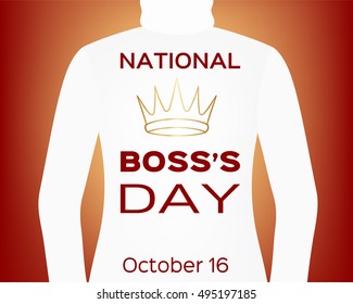 Vector card for National Boss's Day