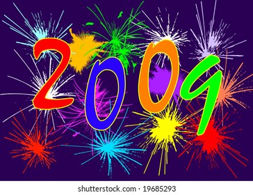 vector - card new year 2009