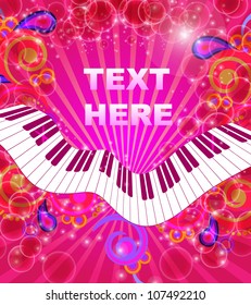 Vector card with place for text