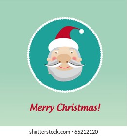 Vector card with Santa Claus