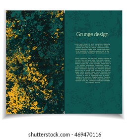 Vector card set with abstract design. Grunge texture patterns for posters, greeting cards, flyers, web designs. Anniversary, holiday, wedding, business, birthday, party invitations.