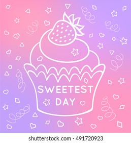Vector card for Sweetest Day