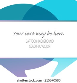 Vector card template with dialog elements. Eps10