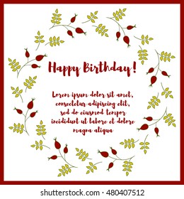 Vector card template. Happy Birthday, vector, celebrate, congratulation, card.