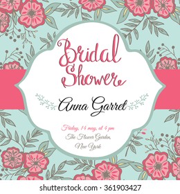 Vector card templates. Ideal for Save The Date, Bridal Shower, mothers day, valentines day, birthday cards, invitations.