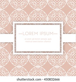 Vector card templates. Oriental geometric patterns for posters, flyers and banner designs, save the date, baby shower, birthday cards, invitations.