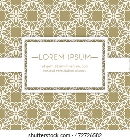 Vector card templates. Oriental geometric patterns for posters, flyers and banner designs, save the date, baby shower, birthday cards, invitations.