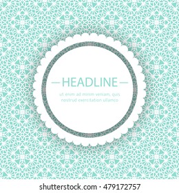 Vector card templates. Oriental geometric patterns for posters, flyers and banner designs, save the date, baby shower, birthday cards, invitations.