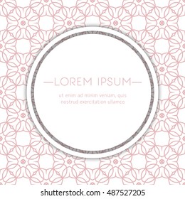Vector card templates. Oriental geometric patterns for posters, flyers and banner designs, save the date, baby shower, birthday cards, invitations.