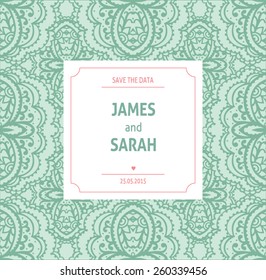 Vector card templates for Save The Date, wedding invitation