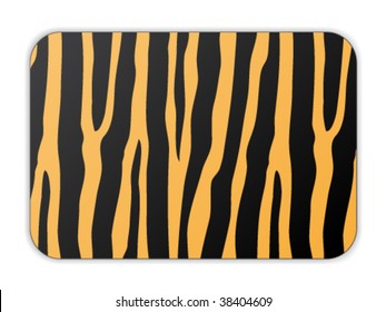 vector card with tiger pattern