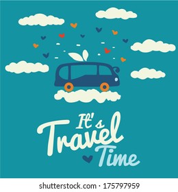 Vector card - Travel time