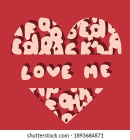 vector card for valentine day or for lovers