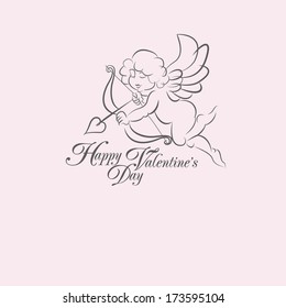 vector card for Valentine's Day  