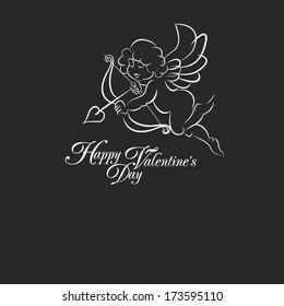 vector card for Valentine's Day  