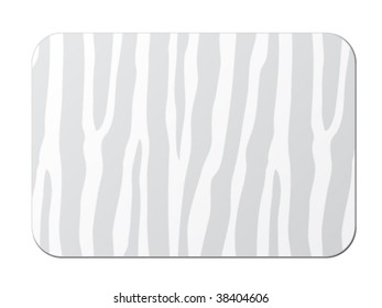 vector card with zebra pattern