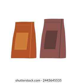 Vector cardboard box gift wrapping blank open kraft packaging empty chalon for design.