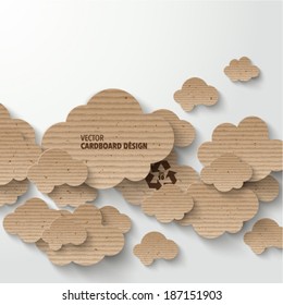 Vector Cardboard Clouds