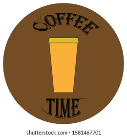 vector cardboard coffee container design
