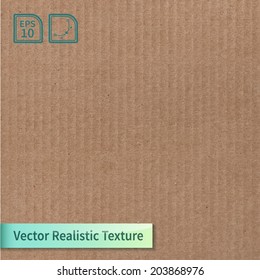 Vector cardboard texture. Phototexture for your design