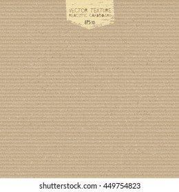 Vector cardboard texture. Realistic cardboard background. Paper