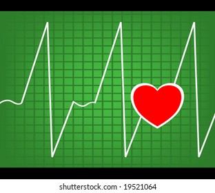 Vector Cardiogram Illustration