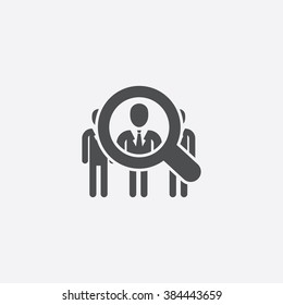 Vector career search Icon
