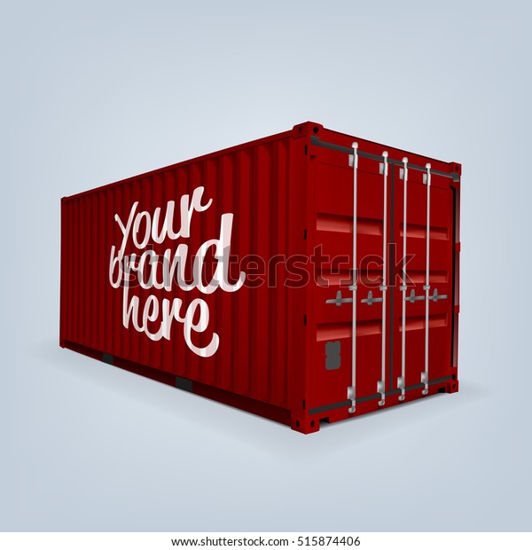 Download Vector Cargo Container Shipping Container Logistics Stock Vector Royalty Free 515874406