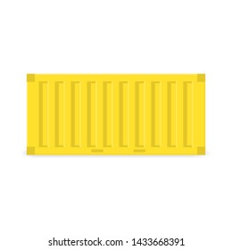 Vector of cargo container for shipping and transportation work isolated on white background.
