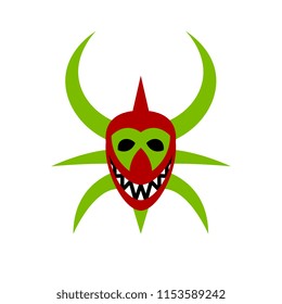 Vector Carnival Mask Isolated On White Background