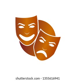Vector carnival mask isolated on white background