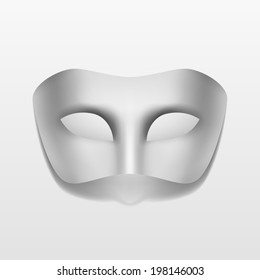 Vector Carnival Masquerade Party Mask Isolated on White Background