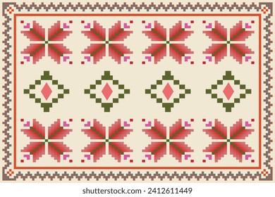 Vector carpet pattern, classic carpet design 