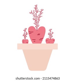 Vector carrot concept heart valentine love
