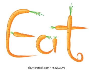 vector carrot design