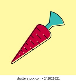 Vector carrot icon. Food icon. Eps10