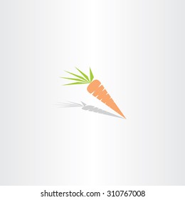 vector carrot icon logo design orange