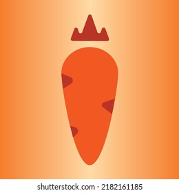 Vector Carrot Illustration Vegetable Logo Flat Vector Vegetable Delivery Logo