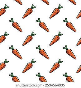 vector carrot seamless pattern background design