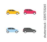 Vector cars collection. vehicles in flat style